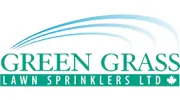 Green Grass Lawn Sprinklers
