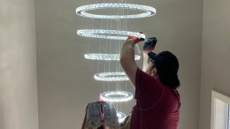 FuseSmart Electric Chandelier Installation in Calgary, Alberta FuseSmart Electric Chandelier Installation in Calgary, Alberta