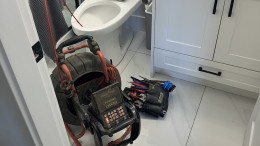 Bathroom plumbing and toilet installation by Quarter Turn Plumbing in Port Alberni.